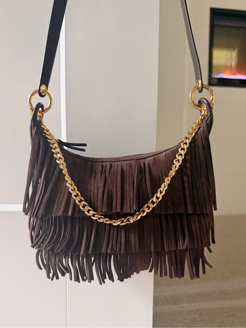 VERONICA BEARD Coachella Suede Fringe Shoulder Bag NWT $650!!